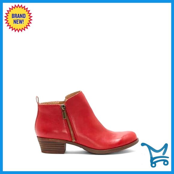 Women's Ankle Boots with Chunky Heel, Dual Zippers, Cushioned Footbed - Picture 6 of 7